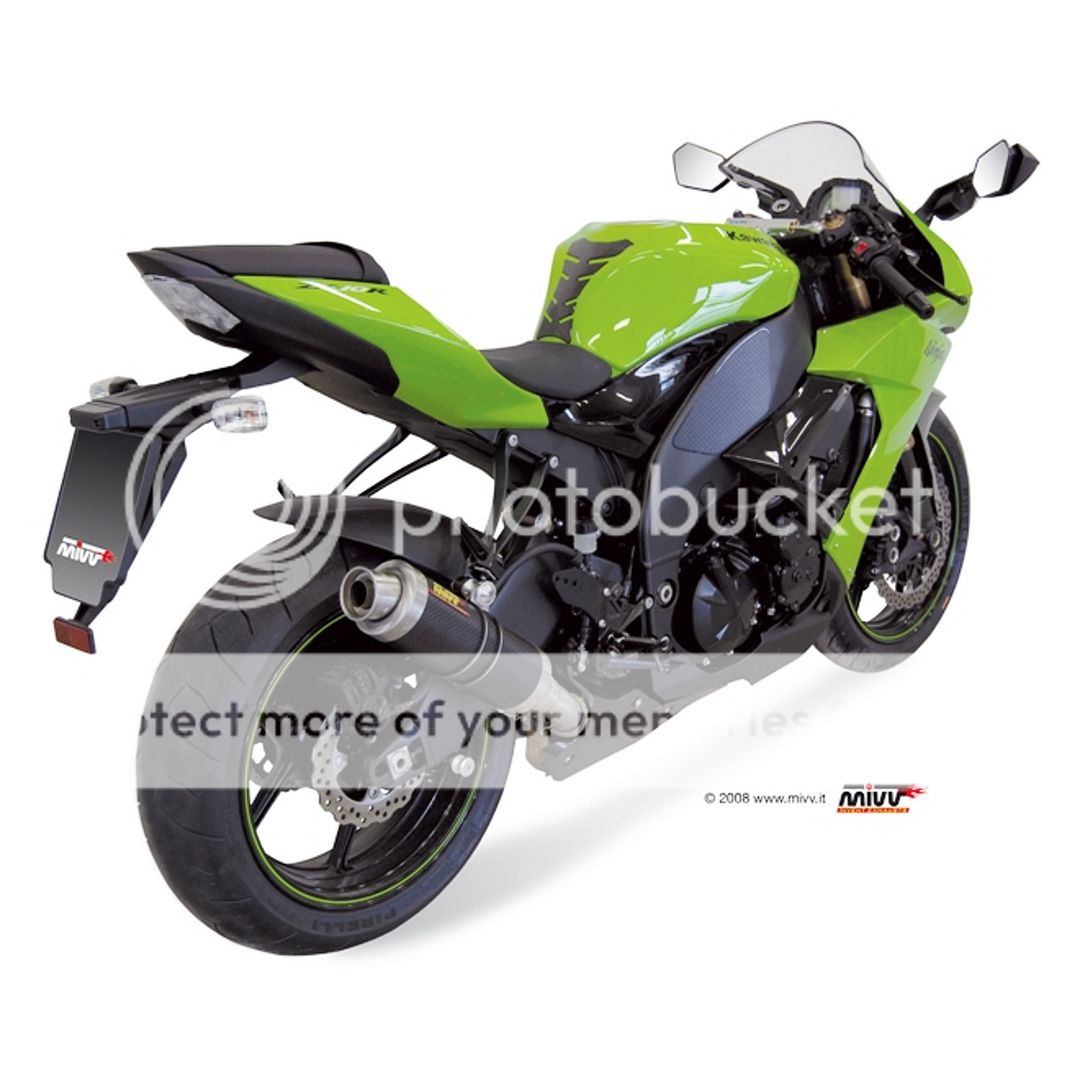 【K 】 Exhaust Muffler Motorcycle Mivv Kawasaki ZX-10 R 2010 10 Gp Carbon